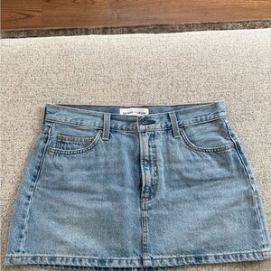 Denim Forum Light Blue Denim Mini Skirt